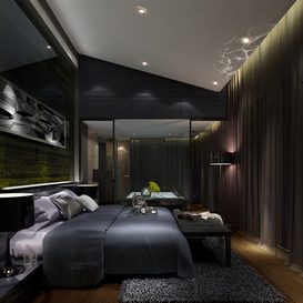 3d66 Bed room  B048-post-modern-style  download  free  3dsmax