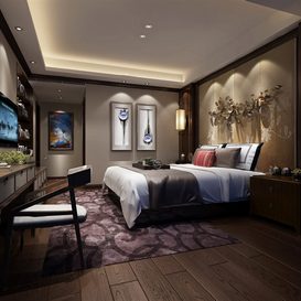 3d66 Bed room  C002-chinese-style  download  free  3dsmax