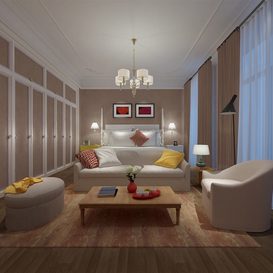 3d66 Bed room  J017-mix-style  download  free  3dsmax