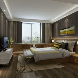 3d66 Bed room  N003-nordic-style  download  free  3dsmax