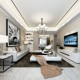 3d66 Living room  B067-Postmodern-style  download  free 3d model