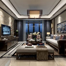 3d66 Living room  C007-chinese-style  download  free 3d model