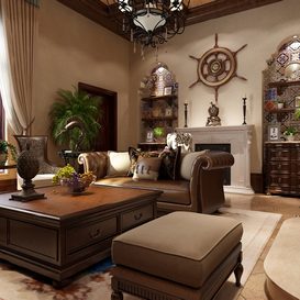 3d66 Living room  E012-american-style  download  free 3d model
