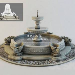 Classic Fountain Đài phun nước cổ điển  Download -3d Model - Free 3dmodels-  Maxbrute  3