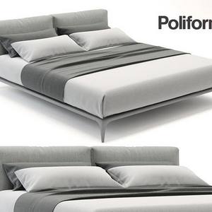 poliform park  bed 3dskymodel -Download 3dmodel- Free 3d Models   195