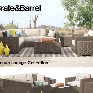 Crate & Barrel Ventura Collection Set I sofa 3dmodel  95
