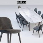 Poliform MAD DINNING Table & chair 61