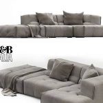 B&B italya Sofa sofa 3dmodel  135