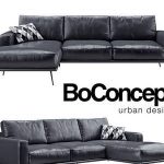 Boconcept  Carlton black sofa 3dmodel  141