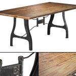table Nuevo V4 A Leg Small Dining   with Reclaimed Wood Top 3dmodel 86