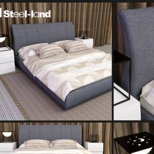 steel-land  Bed 3dskymodel -Download 3dmodel- Free 3d Models   259