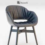 Busnelli charme chair wood dark Chair  ghế 191