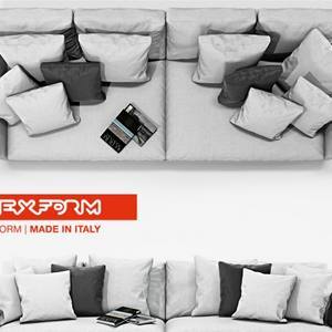 Plexform  VICTOR LARGE 2x sofa 3dmodel  203