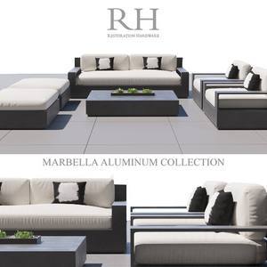 RH MARBELLA ALUMINUM sofa 3dmodel  275