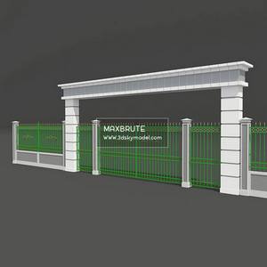 gate cánh cổng  Download -3d Model - Free 3dmodels-  Maxbrute  49