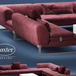 BAXTER VIKTOR Corner sectional leather sofa 3dmodel  370