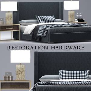 RH  estoration hardware shelter bed 3dskymodel -Download 3dmodel- Free 3d Models   379