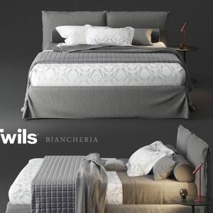 Twils biancheria  bed 3dskymodel -Download 3dmodel- Free 3d Models   448