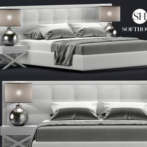 softhouse Bed 3dskymodel -Download 3dmodel- Free 3d Models   465