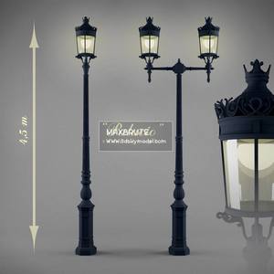 Street light palacio Đèn đường  Download -3d Model - Free 3dmodels-  Maxbrute  15