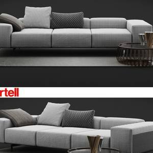 kartell largo sofa 3dmodel  516