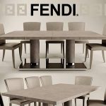 FENDI CASA Table & chair 13
