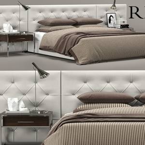 RH diamond tufted bed 3dskymodel -Download 3dmodel- Free 3d Models   491