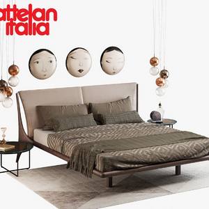 Cattelan italia nelson bed set 3dskymodel -Download 3dmodel- Free 3d Models   523