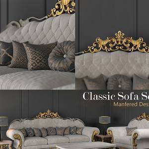 classic set sofa 3dmodel  589