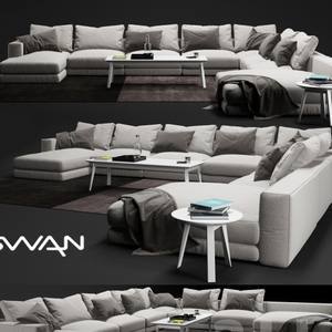 Swan Hills sofa 3dmodel  606
