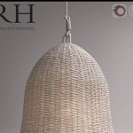 RH Seagrass Market Pendant  corona Ceiling light  Đèn trần 390