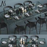 glas italia  corona 2012 Table & chair 307