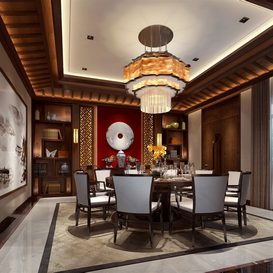 3d66 dinning-room-C001-chinese-style -Download  free -3d Models Maxbrute