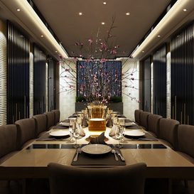 3d66 dinning-room-J014-mix-style -Download  free -3d Models Maxbrute