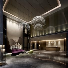3d66 lobby-A001-modern-style -Download  free -3d Models Maxbrute