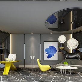 3d66 office-A009-modern-style -Download  free -3d Models Maxbrute