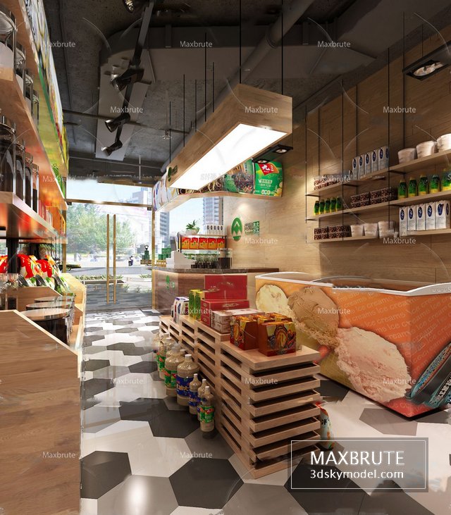 Store Commercial 2019 3dsmax - Maxbrute Furniture Visualization