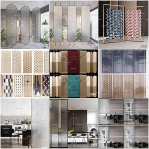Sell Modern glass - gold screen partition 3dsmax