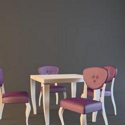 table chair children 52  3dsmax  3dmodel