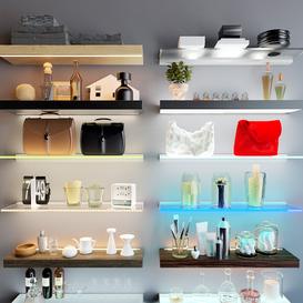 Shelves with illumination 3d model Download Maxbrute Furniture Visualization