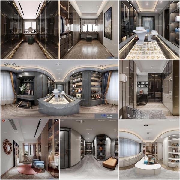 Dressing room vol2 2020 3d model Download Maxbrute Furniture Visualization