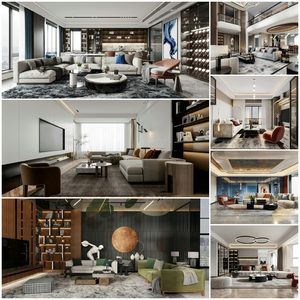 Living room vol3 2021 3d model 3dsmax  Download -Buy -Maxbrute Furniture