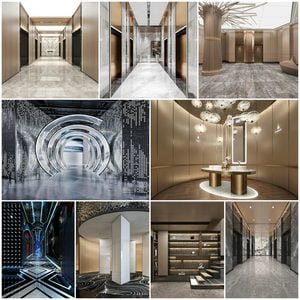 Corridor elevator vol1 2021 3d model 3dsmax  Download -Buy -Maxbrute Furniture