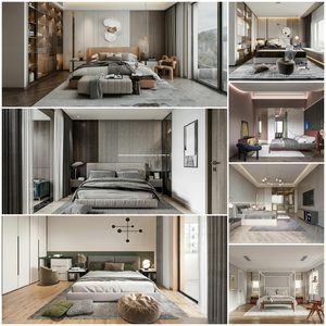Bedroom vol8 2021 3d model 3dsmax  Download -Buy -Maxbrute Furniture