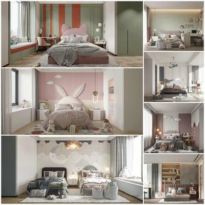 Childrens room vol1 2021 3d model 3dsmax  Download -Buy -Maxbrute Furniture
