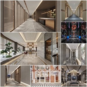 Corridor elevator vol2 2021 3d model 3dsmax  Download -Buy -Maxbrute Furniture