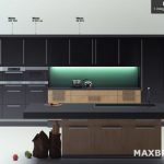tủ bếp 3dmax kitchen maxbrute 088