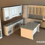 tủ bếp 3dmax kitchen maxbrute 094
