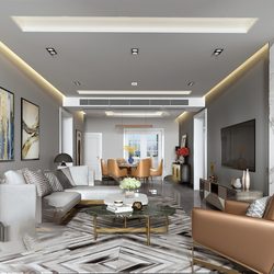Living Room 190 download free 3d model 3dsmax maxbrute