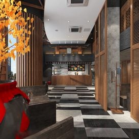 Hotel  Teahouse Cafe 961 download free 3d model 3dsmax maxbrute